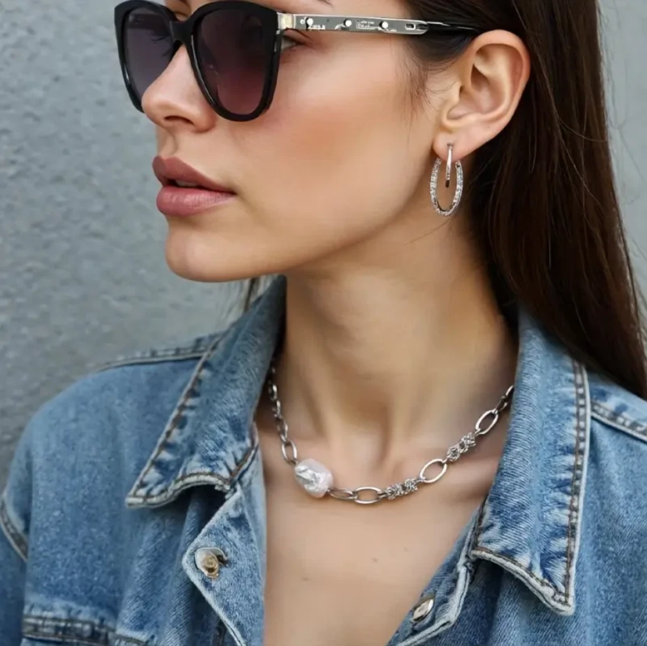 Collar de perlas de agua dulce de piedra natural para mujeres damas niñas joyas regalo Reino Unido NUEVO Foto 3 de 4