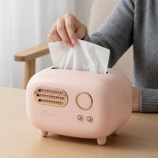 Tissue Radio Box Pink Facial Luxury Napkin Pink Cute High Quality Dispenser Box