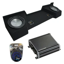 2007-2013 GMC Sierra Ext Cab Truck Harmony A102 Dual 10" Sub Box & CXA800.1 Amp