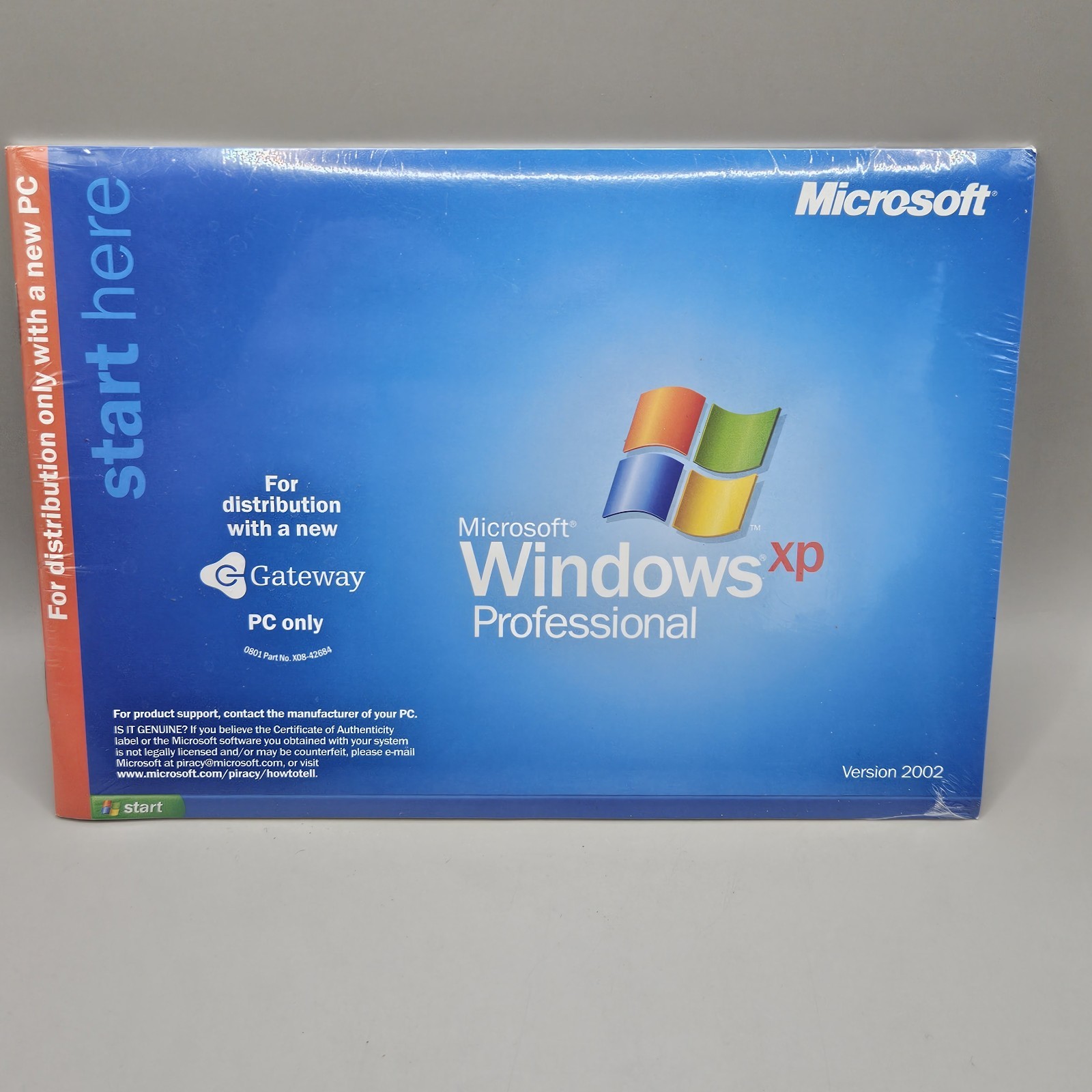 Microsoft Windows XP Professional Version 2002