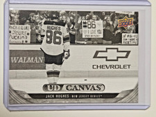 Jack Hughes Black&White Canvas 2024-25 Upper Deck S2