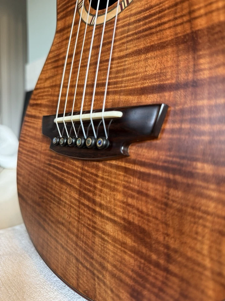 Guitarra Lisa Youngs Hecha a Mano 5A Koa Sonido Increíble con HSC Hecha en Kona HI Foto 2 de 4