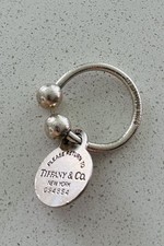 Authentic Tiffany  Co. Return to Tiffany Oval Tag Sterling Silver 925 Key Ring