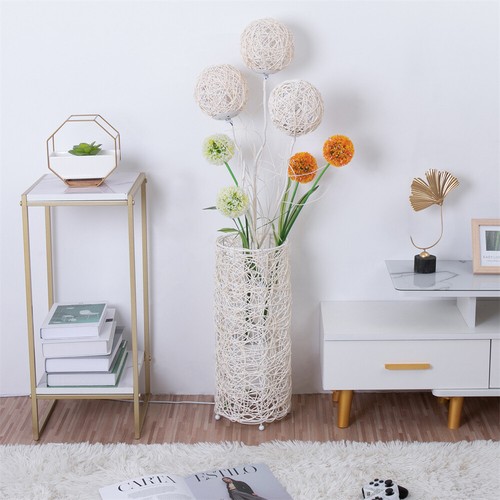 Novelty Dimmable Floor Lamp Living Room Standing LED Rattan Light Tree Lantern - Picture 6 of 14