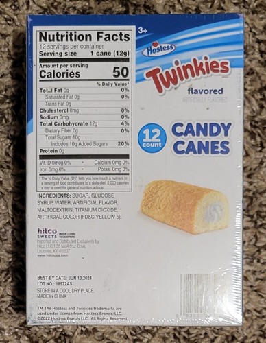 Hostess TWINKIES bastones de caramelo con sabor caja de 12 cuentas - Imagen 2 de 2