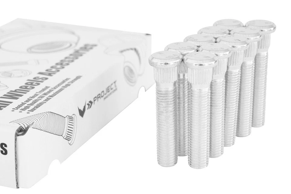 61 mm long extended wheel studs Compatible For chevrolet caprice 1991-1996 10pcs - Image 2 of 4