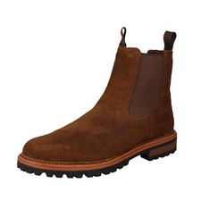 Image of Mens Clarks 'Clarkridge Top' Suede Leather Chelsea Boots - G Fitting