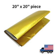 20 X 20 Self Adhesive Reflective Gold High Temperature Heat Shield Wrap Tape