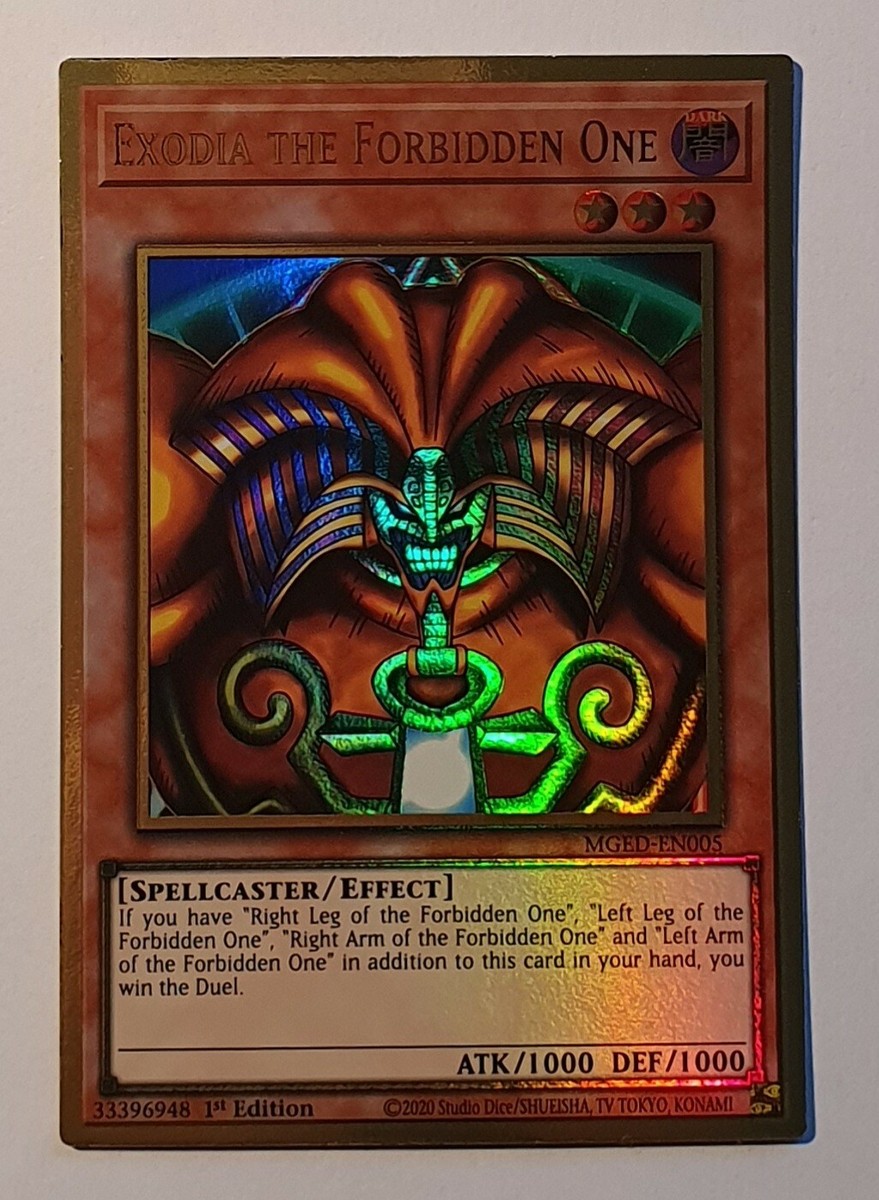 Yugioh Exodia the Forbidden One MGED-EN005 Premium Gold Rare 1st