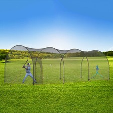 VEVOR Cage de Frappeur Filet d'Entraînement Baseball Softball Fermé 10x3,6x3 m