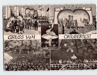 Postcard Gruss Vom Oktoberfest Munich Germany