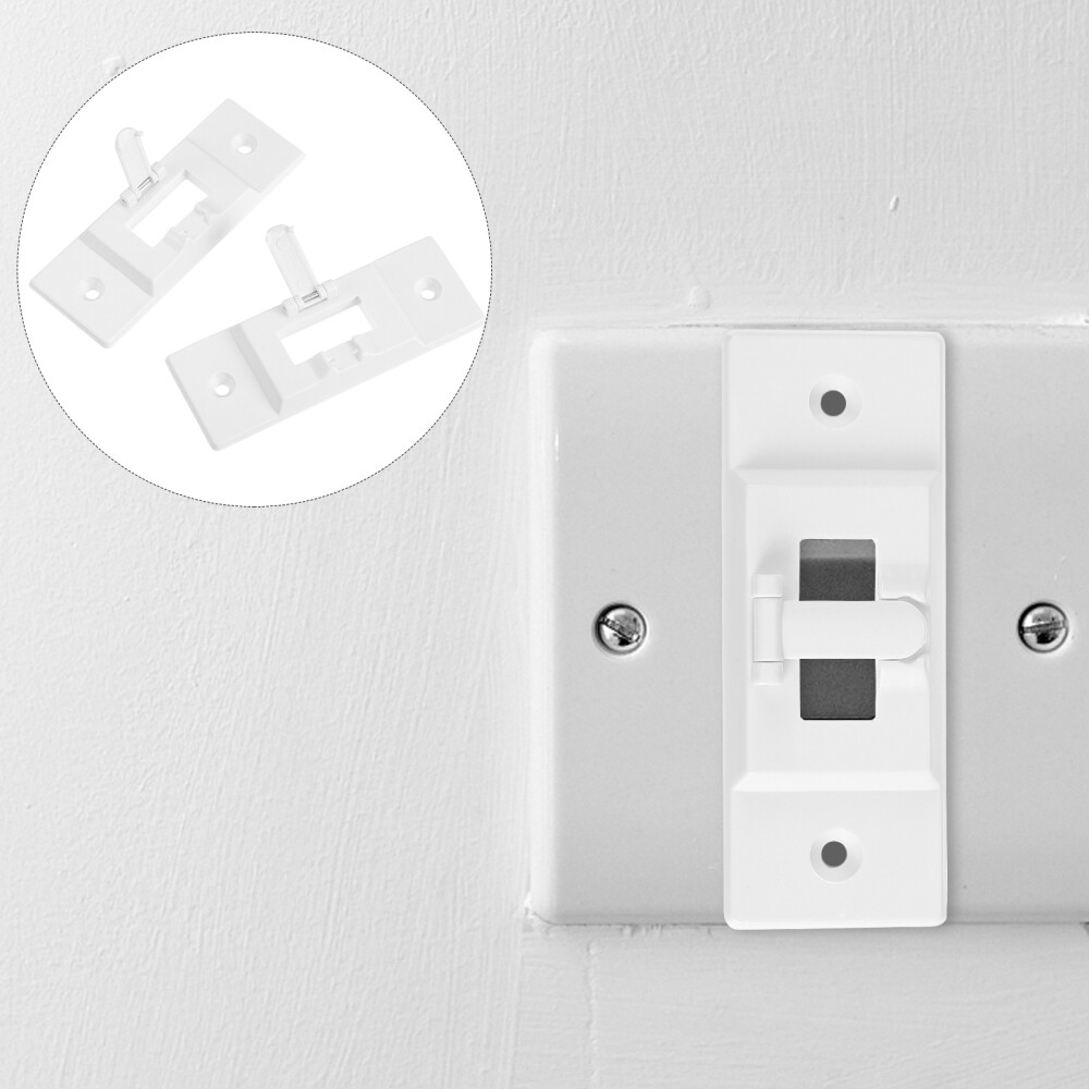 2 Pcs Switch Lock Plastic Child Safety Lids Light Switches Cover eBay