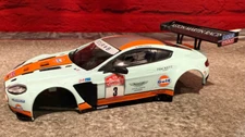 SCX 1/32 Scale Aston Martin Vantage Top- Gulf - With Lights - New