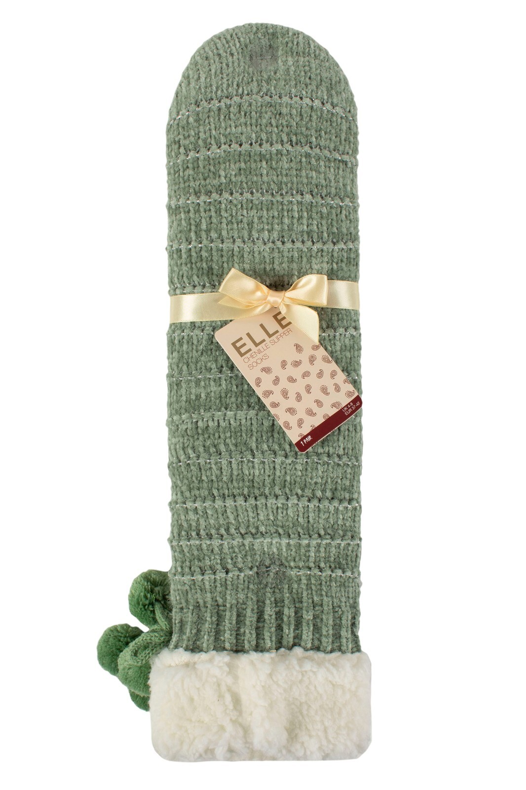 SAOLA Calzini Ciabatte Donna Morbidi Ciniglia con Suola Mocassino 1 Paio Taglia 4 8 Elle