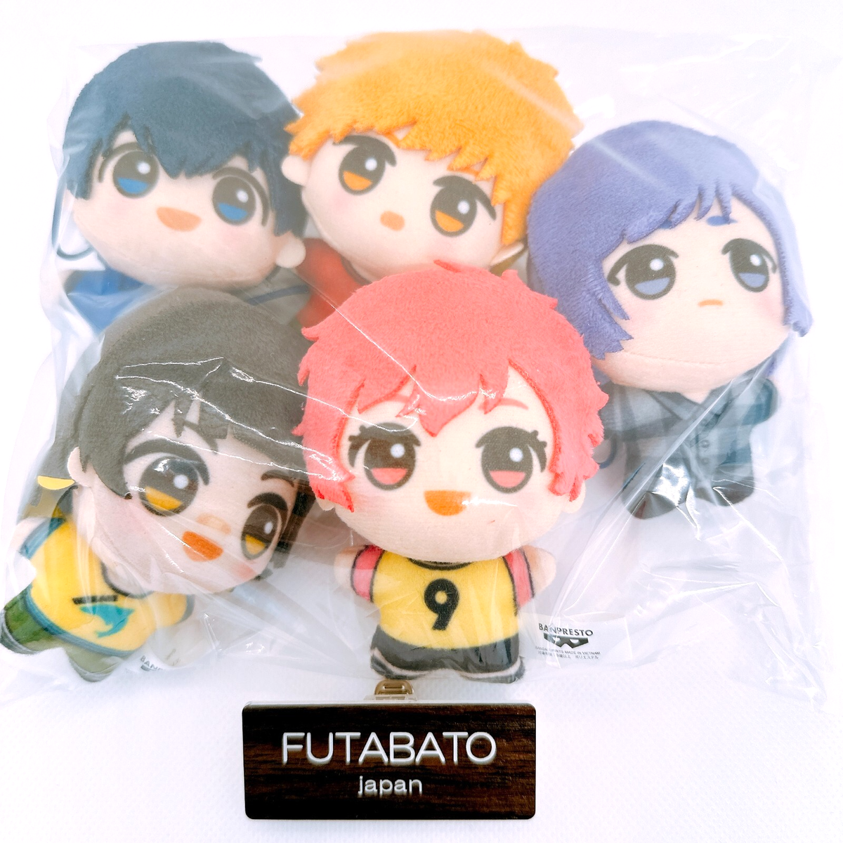 Set of 5 Blue Lock Chibigurumi Plush Doll Mascot Childhood Ver