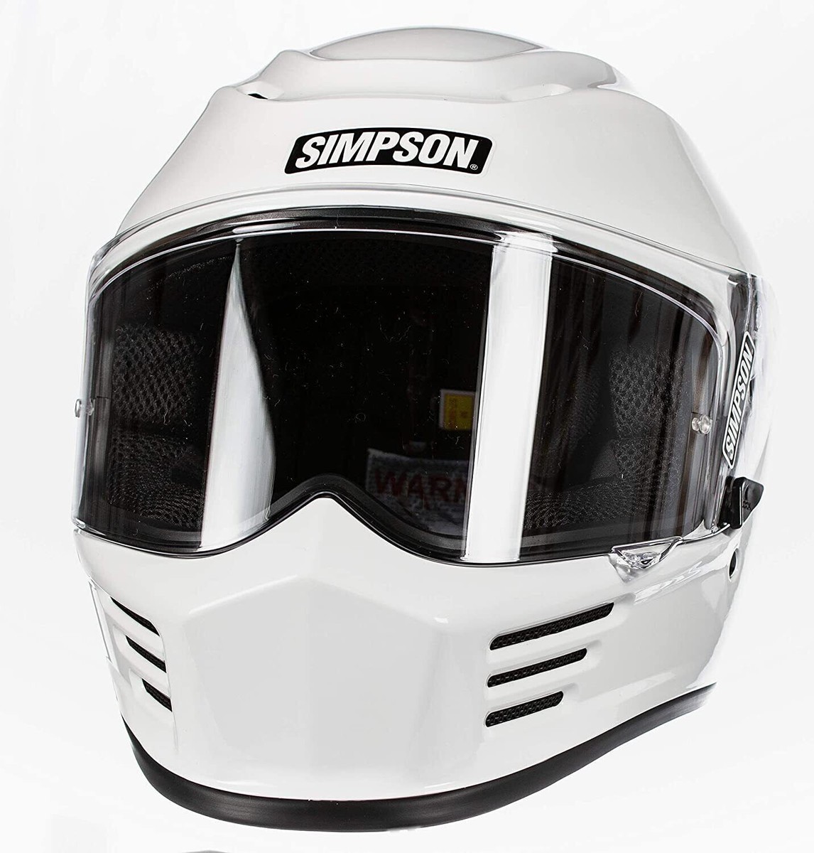 Simpson Racing Products Speed Bandit Motorcycle Helmet White
