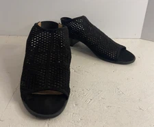 Diba Women's Shoes Slingback Open Toe Black Size 7.5