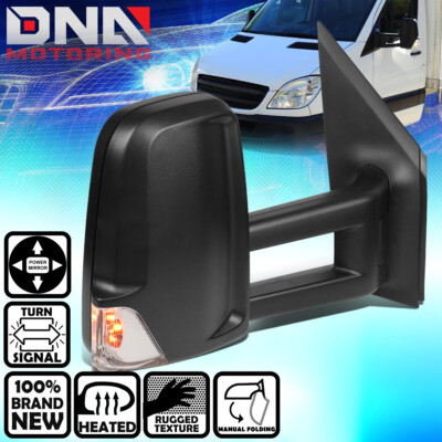 Left Driver Side Power Heated Mirror With LED Signal For Mercedes Sprinter 2007-2014