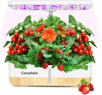 #ad Hydroponics Growing System 12Pods Indoor Herb Garden with LED Grow Light $34.99