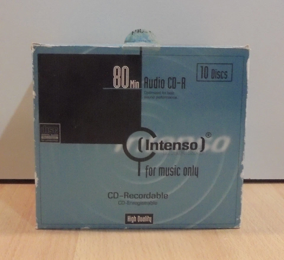 INTENSO SET OF TEN BLANK AUDIO CD-R DISCS SEALED - Image 3 of 4