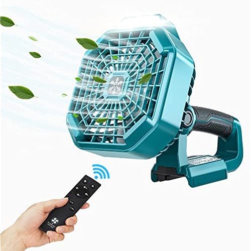 Cordless Portable Camping Fan for Makita 18V Li-ion Battery Fan with Remote Lamp - Picture 2 of 6