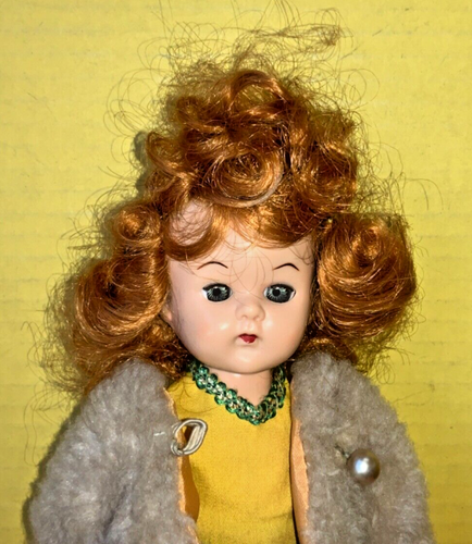 VTG Cosmopolitan 8” Ginger Doll w/ Cheerleader Outfit & Fur Coat - OOB - AS IS - Picture 2 of 22