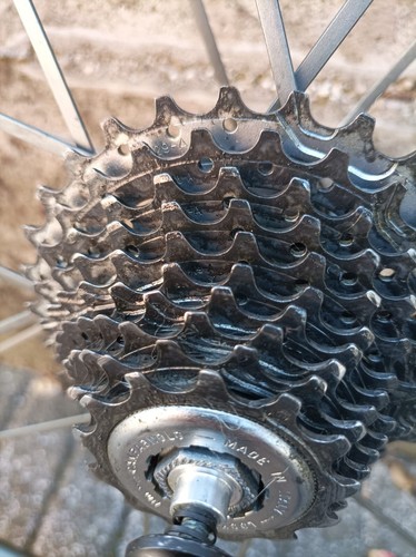 Campagnolo Shamal Ultra road bike aluminum wheels clincher 10s carbon hubs RARE! - Imagen 4 de 10