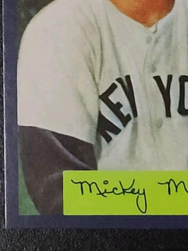 2021 Topps X 💥Mickey Mantle💥 1954 Bowman Blue Parallel #192/199 HOF - Picture 4 of 6