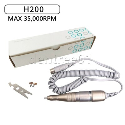 Micro-moteur Dentaire SDE-H200 35000 RPM - Pièce à Main Légère En Métal Pour Fraiseuse à Ongles Ou Dentaire