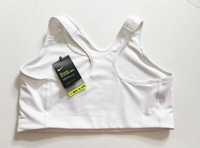 Nike 3x Swoosh Bra Women's Plus Size White/black Bq0973-100 for