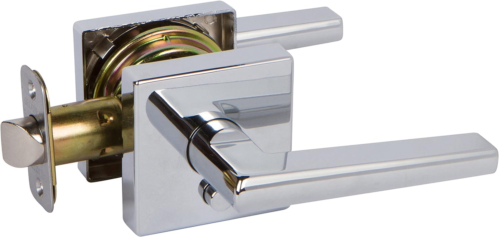 Hardware Vida Collection 353526 Privacy Door Lever Lock Set for Bedrooms-image