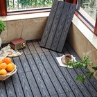 6pcs Garden Patio Interlocking Composite Decking Floor Tiles Easy Tile 60x30cm