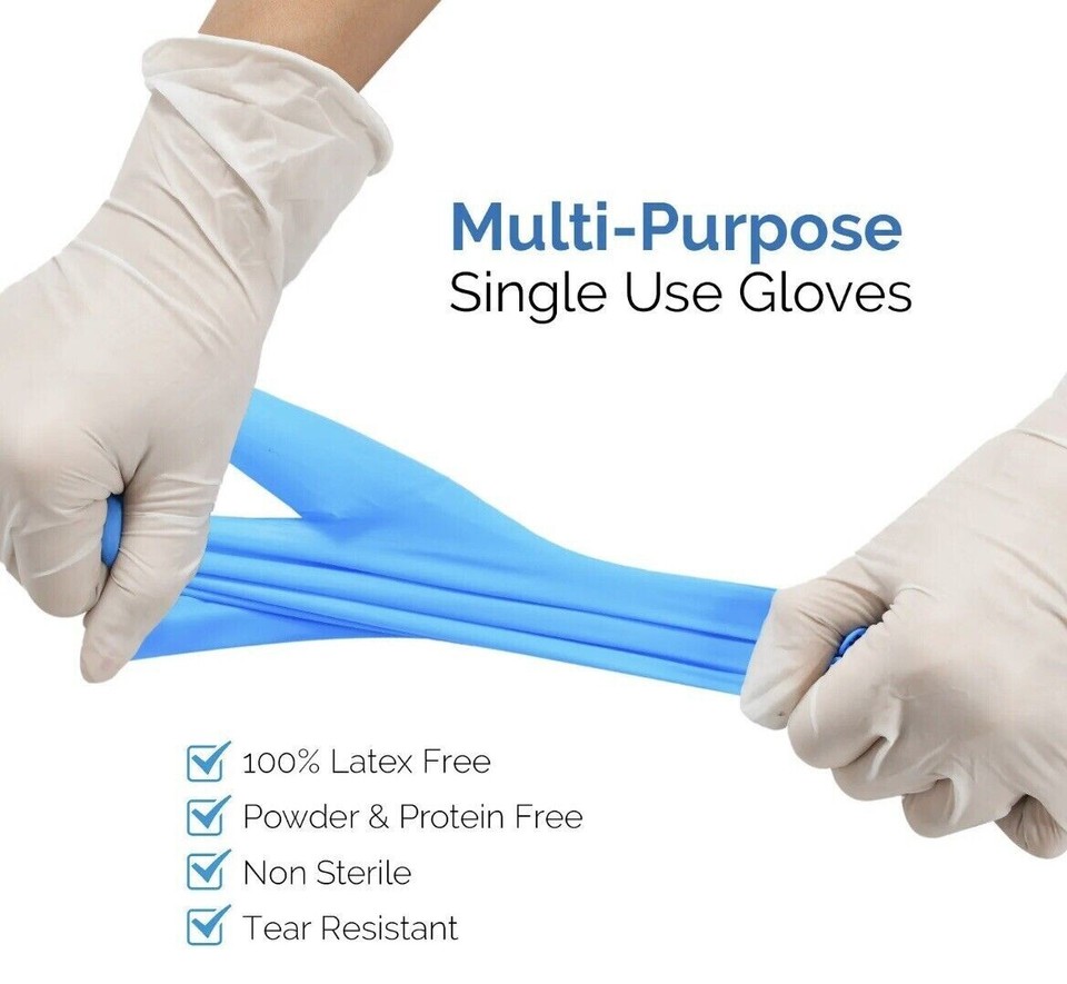 Basic Medical Synmax Vinyl Exam Gloves Latex & Powder Free Size M 1002000 eBay