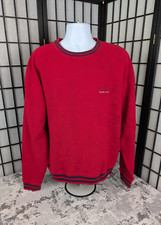 Vtg Chaps Ralph Lauren Mens Classic Sweater XXL Red Long Sleeve Embroidered Logo