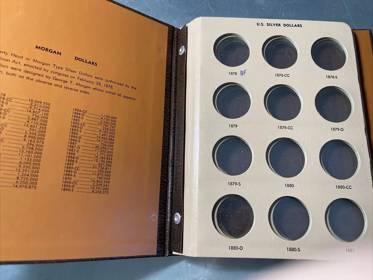 DANSCO Coin Album#7179 - Morgan Dollars 1891-1921 Very Nice