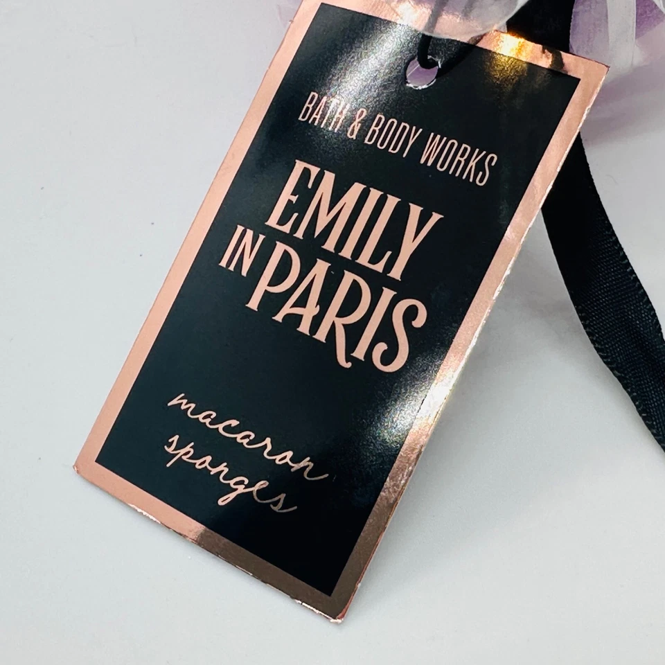 Bath & Body Works набор из 3 МАКАРОННЫХ ГУБОК Эмили в Париже ПОДАРОЧНЫЙ НАБОР - Изображение 4 из 4