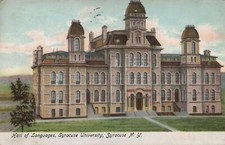 Postcard Hall of Language Syracuse University Syracuse NY 1907
