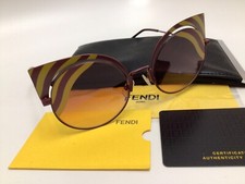 FENDI Ladies SUNGLASSES w/ FENDI Case, Certificate Of Authenticity / NEW