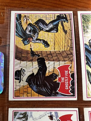 Vintage Topps 1966 Batman Trading Cards complete red set Mid grade