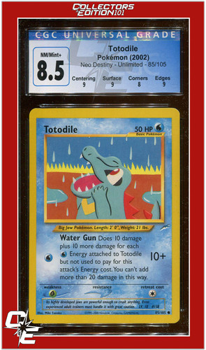Totodile (Unlimited) graded CGC 8.5 for sale on eBay