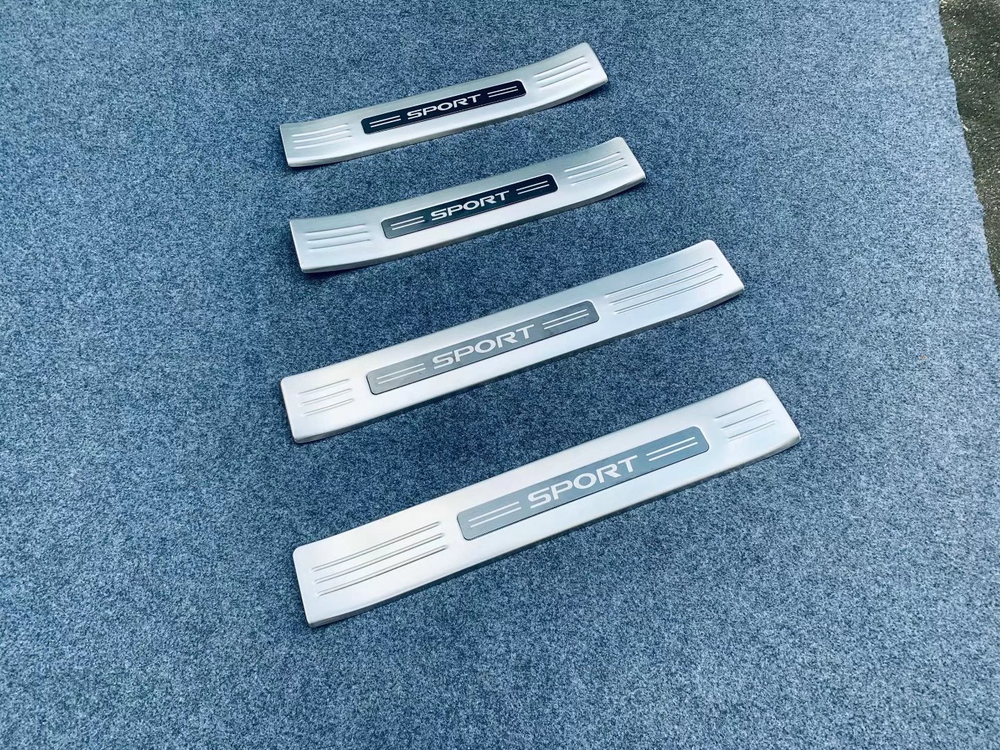 Door Sill Protector For 2024 Toyota Kluger Accessories Steel Scuff Plate Trim