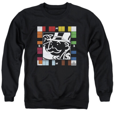 Monopoly Sweatshirt Game Board Black Pullover