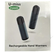 （green）2-Pack Rechargeable Hand Warmers 𝟯𝟔𝟎°  Electric Heater 4000mAh Each