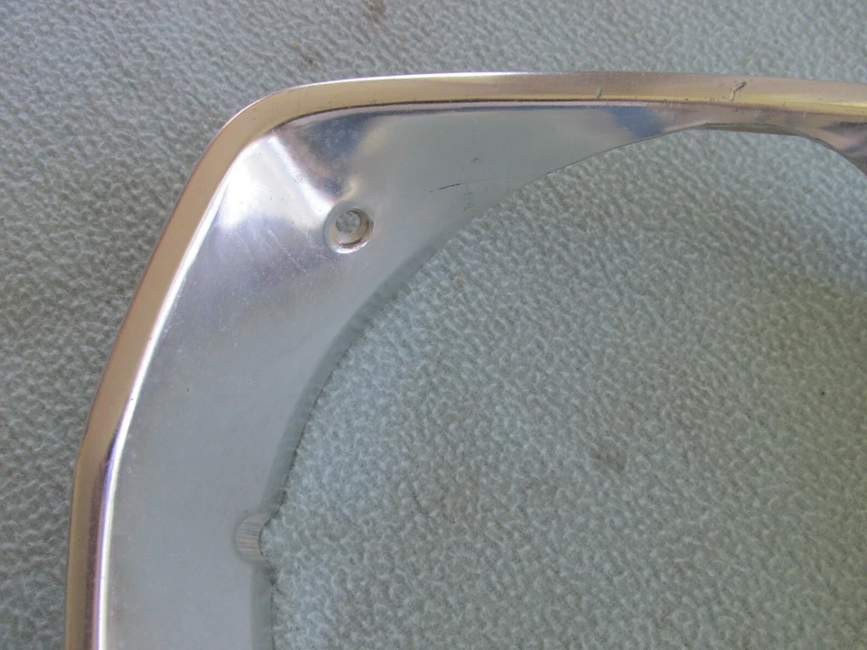 ORIGINAL PASSENGER SIDE HEADLIGHT TRIM BEZELS FOR 1975 1976 PLYMOUTH DUSTER - Image 2 of 4