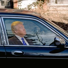 President Donald Trump Car Decal Sticker April Fool Passenger Side Window