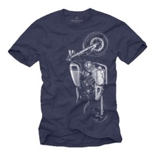 T-shirt uomo moto trasformazione personalizzata con Virago XV 750 Cafe Racer - biker uomo