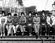 1943 Women Welders During WWII Vintage Photograph 8.5" x 11" Reprint