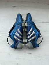 Adidas Predator Pulse Blue Leather Football Soccer Cleats US8 UK7 1/2 EUR41 1/3