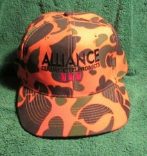 Vintage Alliance Ceramicsteel Products Cap Hat Trucker Tractor Orange Snap Back