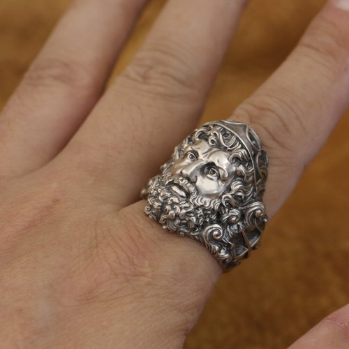 Poseidon Trident 925 Sterling Silver Ring King of Sea Punk Jewelry TA416 US 7~16 - Picture 10 of 31